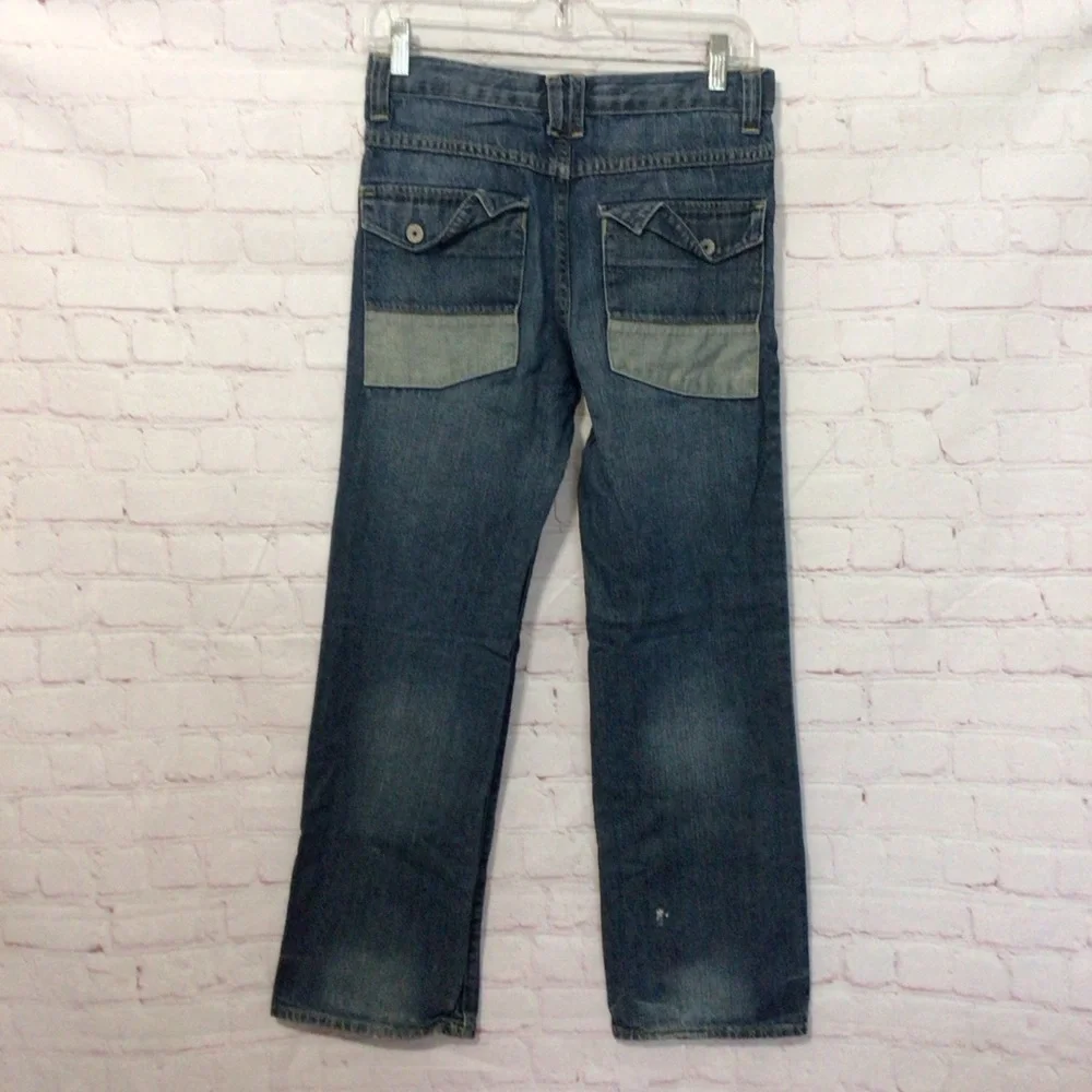 Old Navy Straight Leg Denim Blue Jeans - Size 16